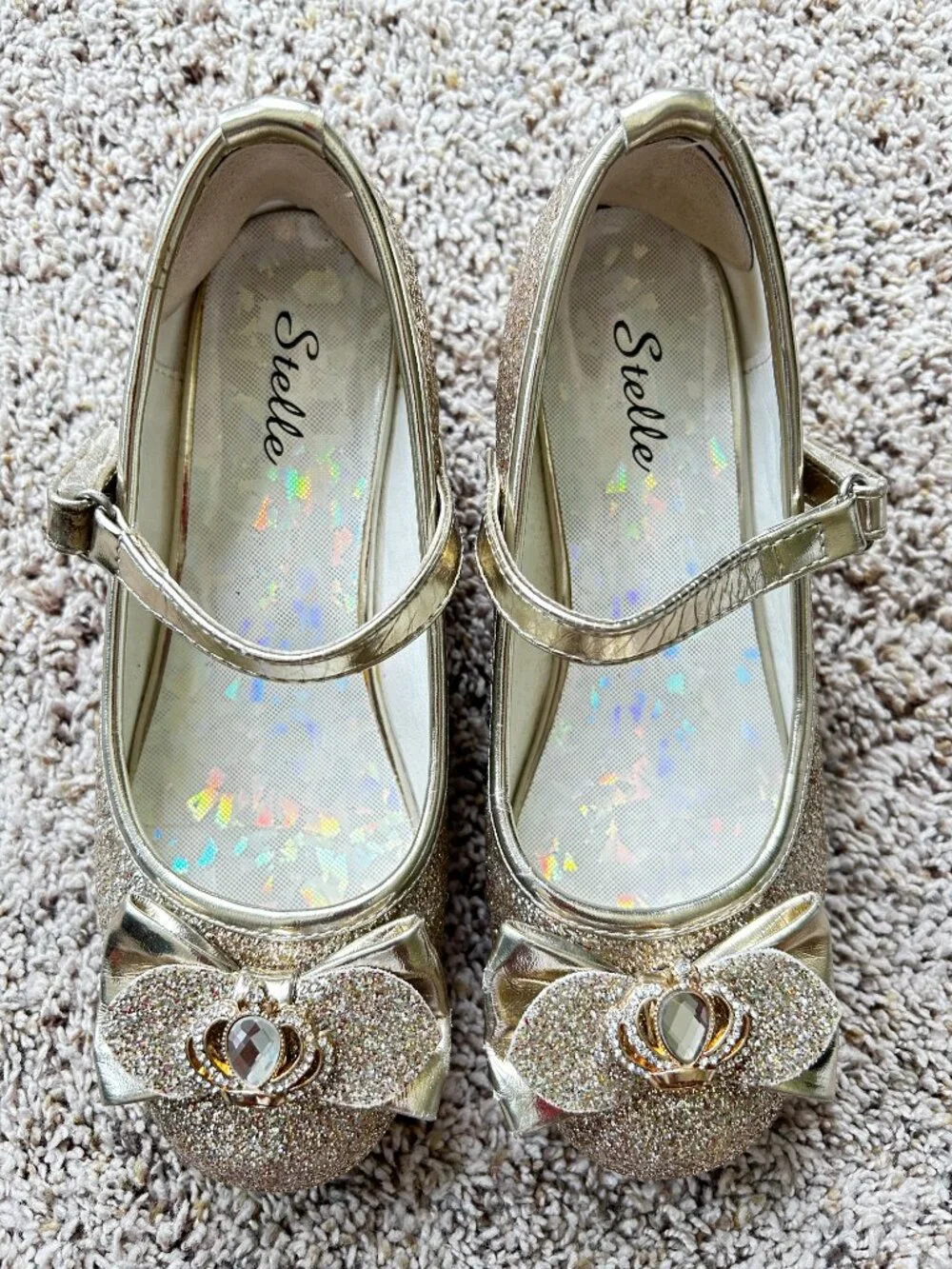 Stelle Gold Sparkle Shoes Size 2